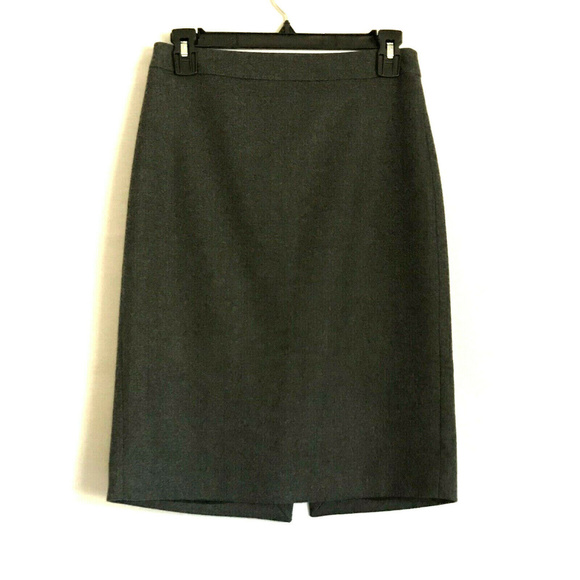 J. Crew Dresses & Skirts - J Crew Wool Grey Gray Pencil Skirt No 2 Pencil 00